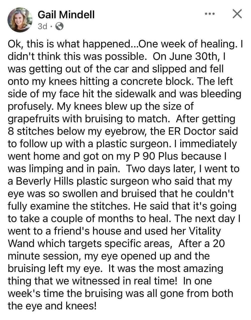 Customer testimony